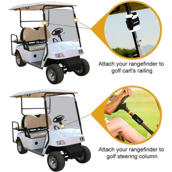 Magnetic Rangefinder Mount Strap for Golf Cart Railing, Adjustable Rangefinder - Picture 5 of 7